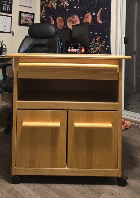 Rolling Microwave/Utility/Kitchen Cart