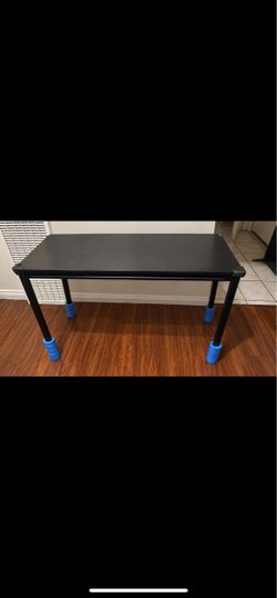 IKEA Black Desk with Metal Legs
