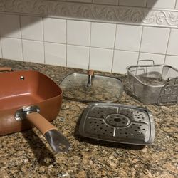4 Pcs Set For Deep Dry And Steam