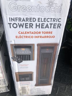 Greentouch 1500-Watt Infrared Tower Electric Space Heater with Remote  Included for Sale in Sanford, FL - OfferUp