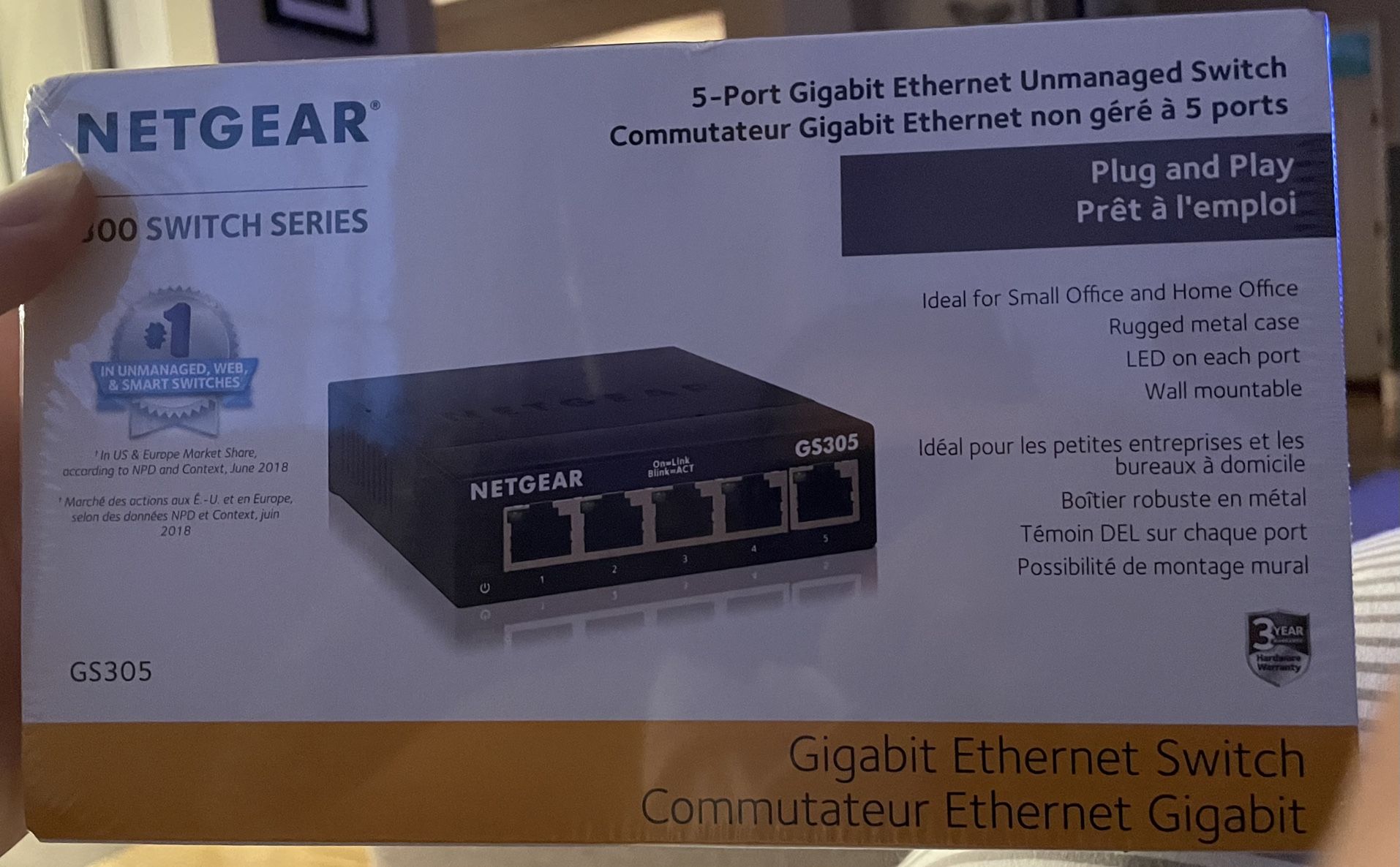 Netgear 5-Ethernet port  