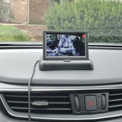 Shynerk Baby Car Mirror, 4.3'' HD Night Vision Function .. Pop Up Monitor With Camera