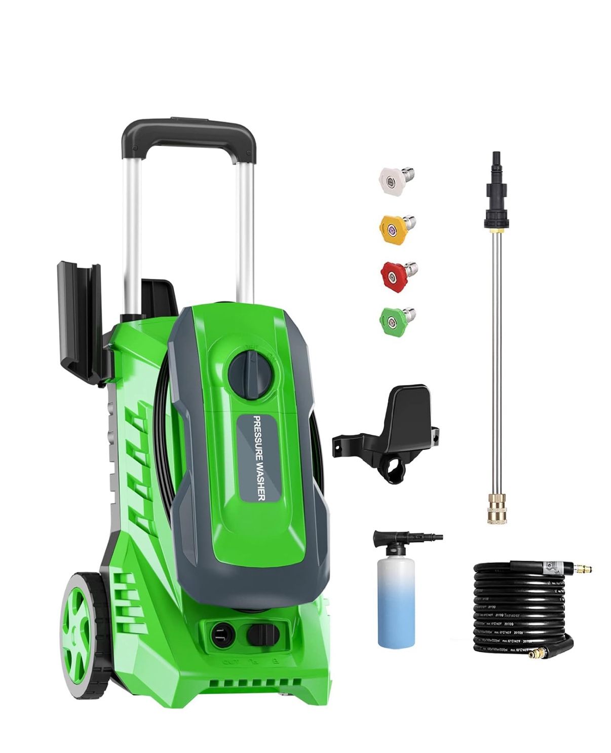 Electric Pressure Washer 4800PSI-Max 3.2GPM Power Washer Machine Electric Powered Foam Canister