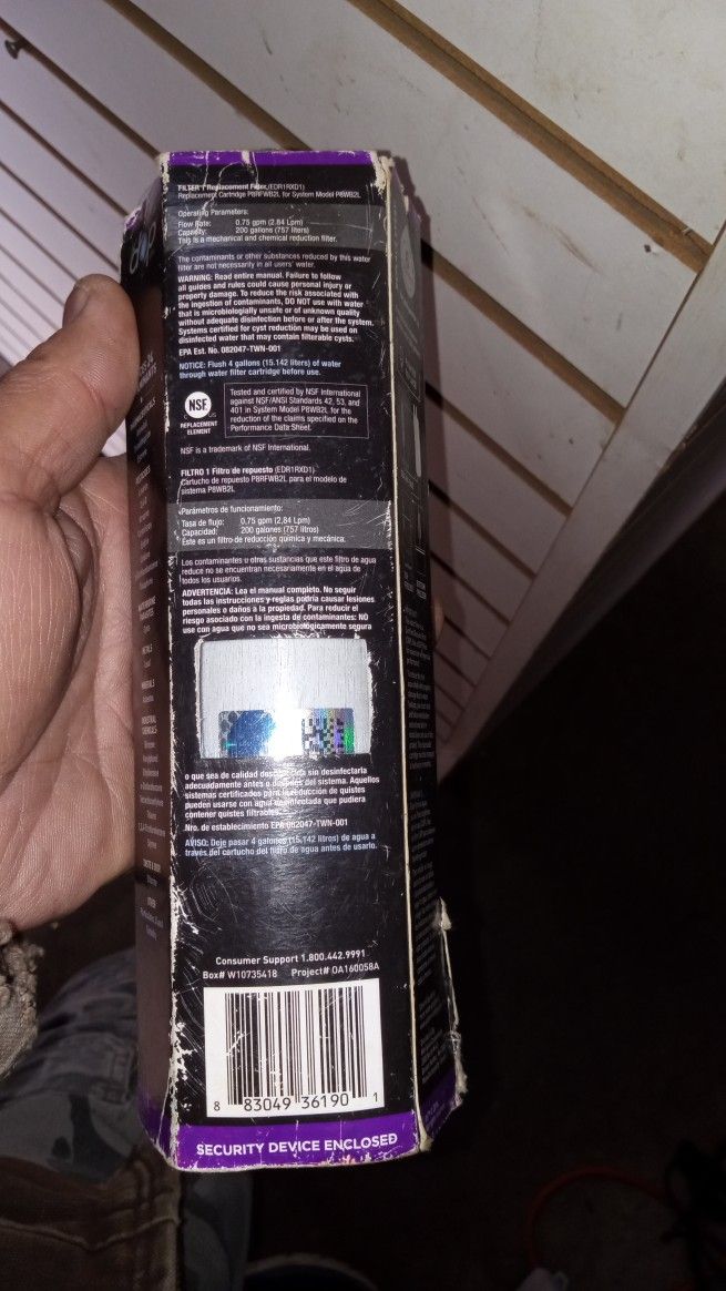 Never Been Used New In The Box Ever Drop Ice Water Refrigeration Filter