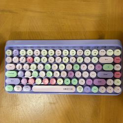 UBOTIE Portable Bluetooth Colorful Computer Keyboards Wireless Mini Compact