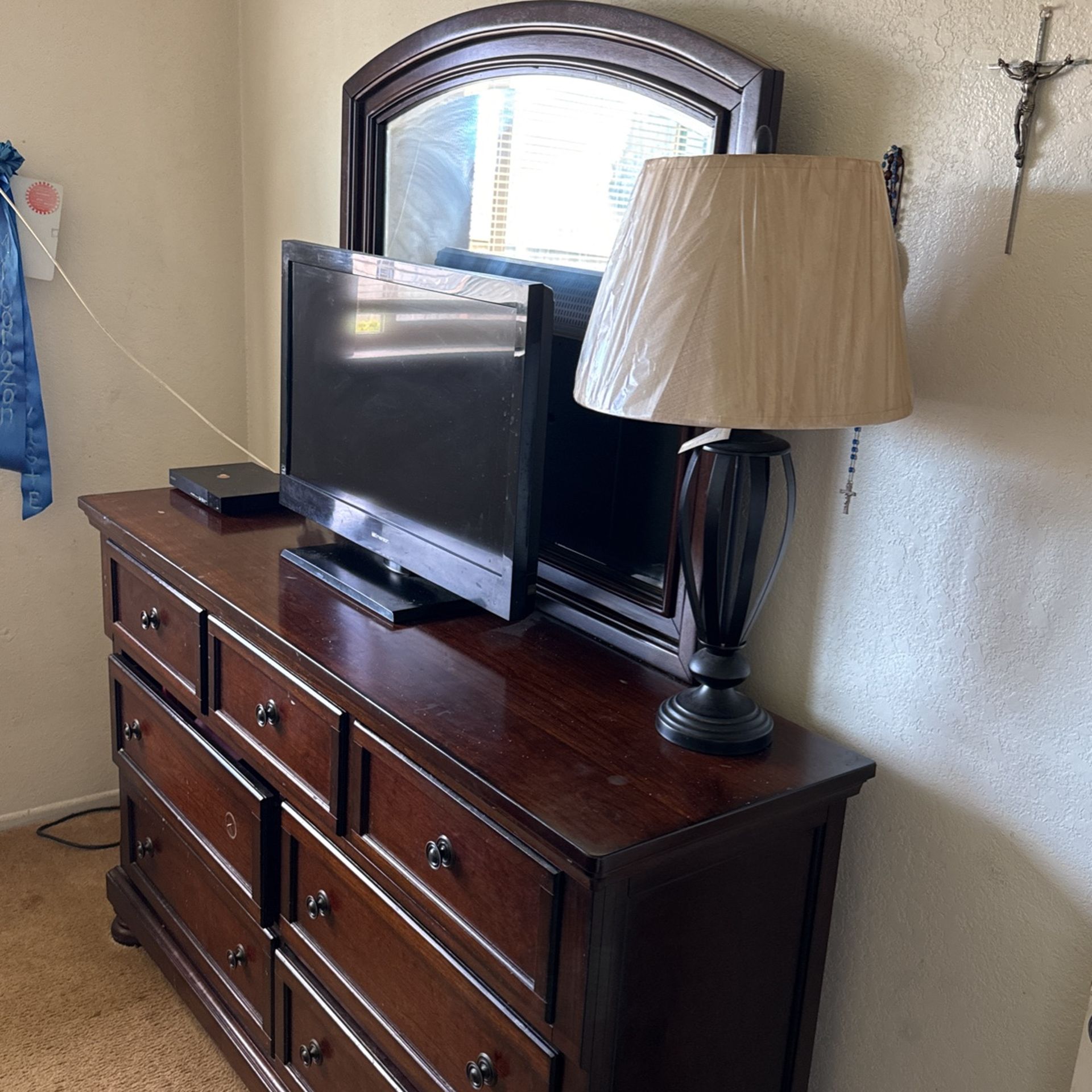 Solid Wood Cherry Bedroom Set
