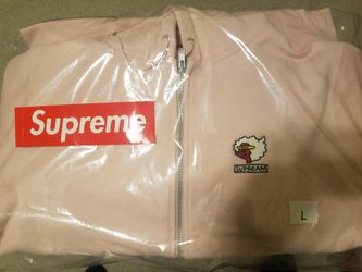 Supreme Gonz Ramm Zip Up Sweatshirt Size L (Pale Pink)