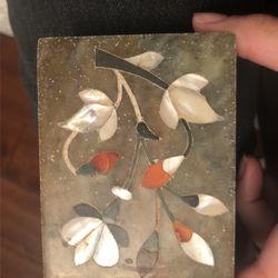 Rare Vintage Box Jewelry With Lid