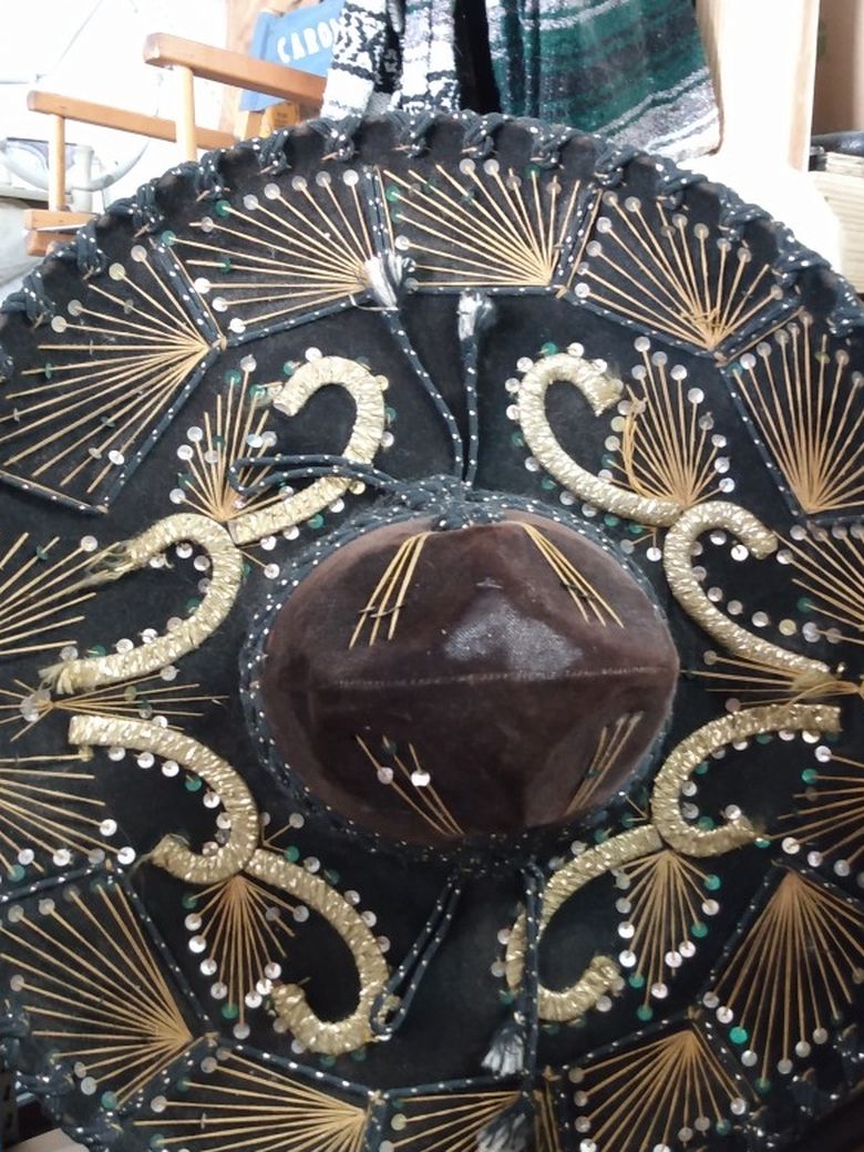 Rare Authentic Vintage Mexican Sombrero