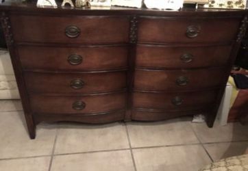 Antique Six Drawer Dresser 66 width by 22 depth