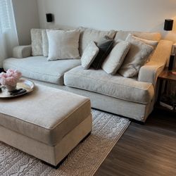 Spartan Sofa and Ottoman Set