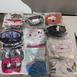 Lot of 77 reusable cloth face masks