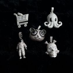 Silver Hip Hop Pendants – Wholesale & Bulk Available