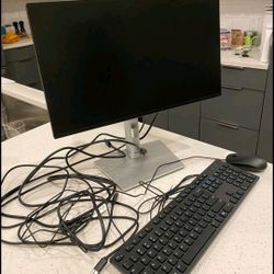 Dell MONITOR and Keyboard With Mouse