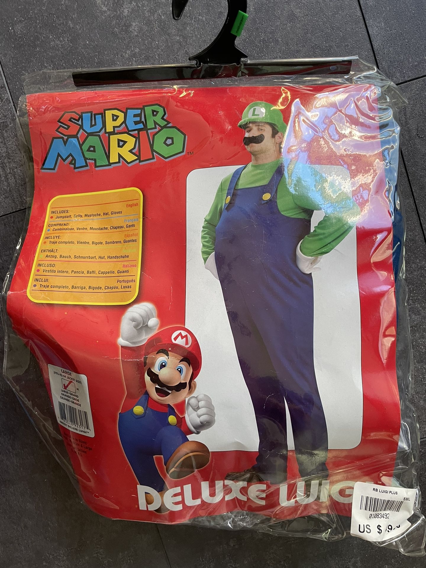 Luigi Adult Costume