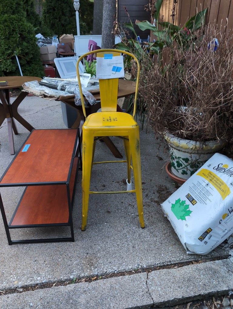 30 Inch Metal Bar Or Shop Stool