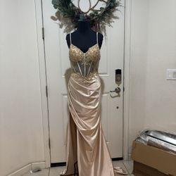 Rose Gold Prom Dress