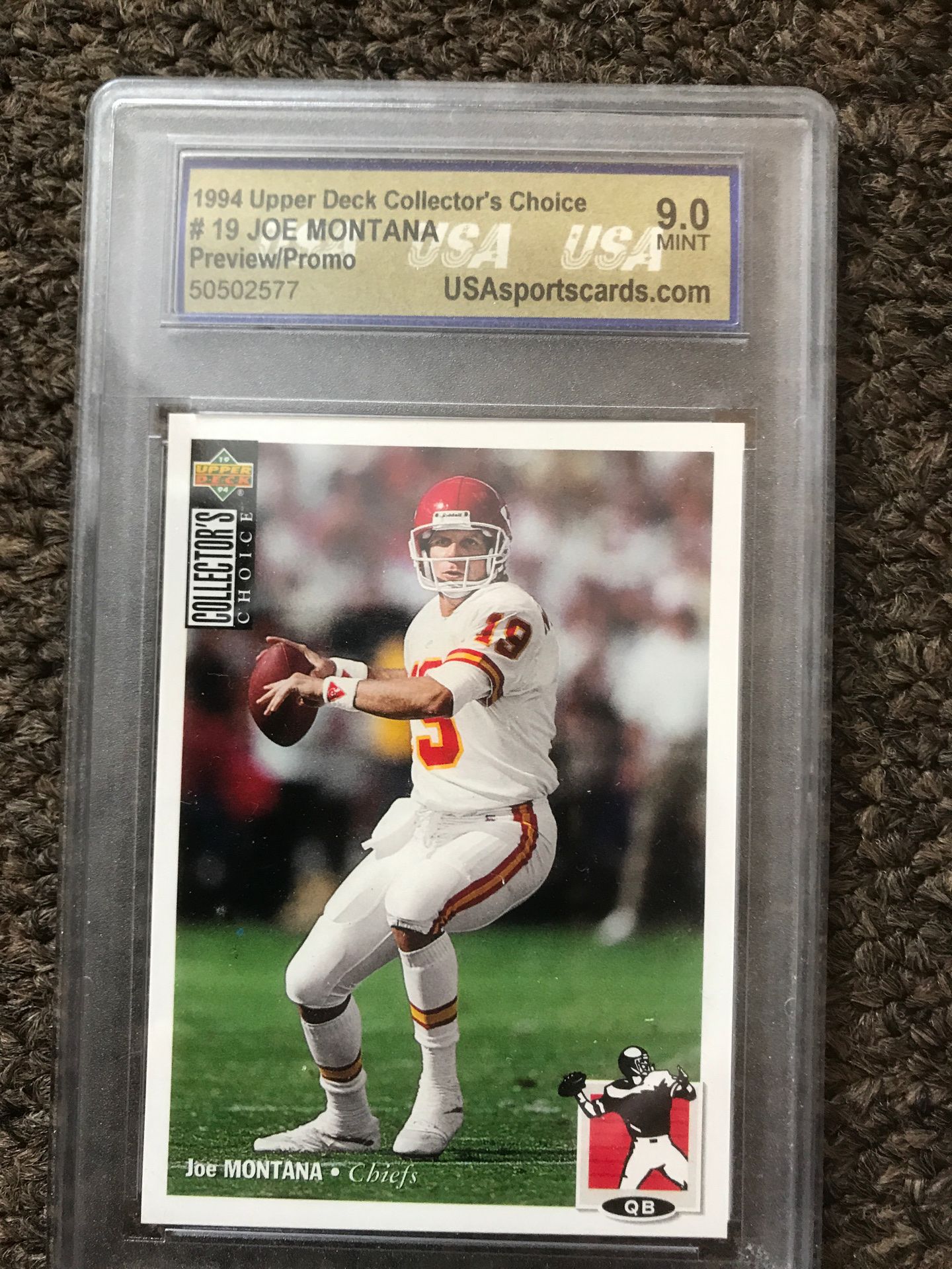 Joe Montana graded card