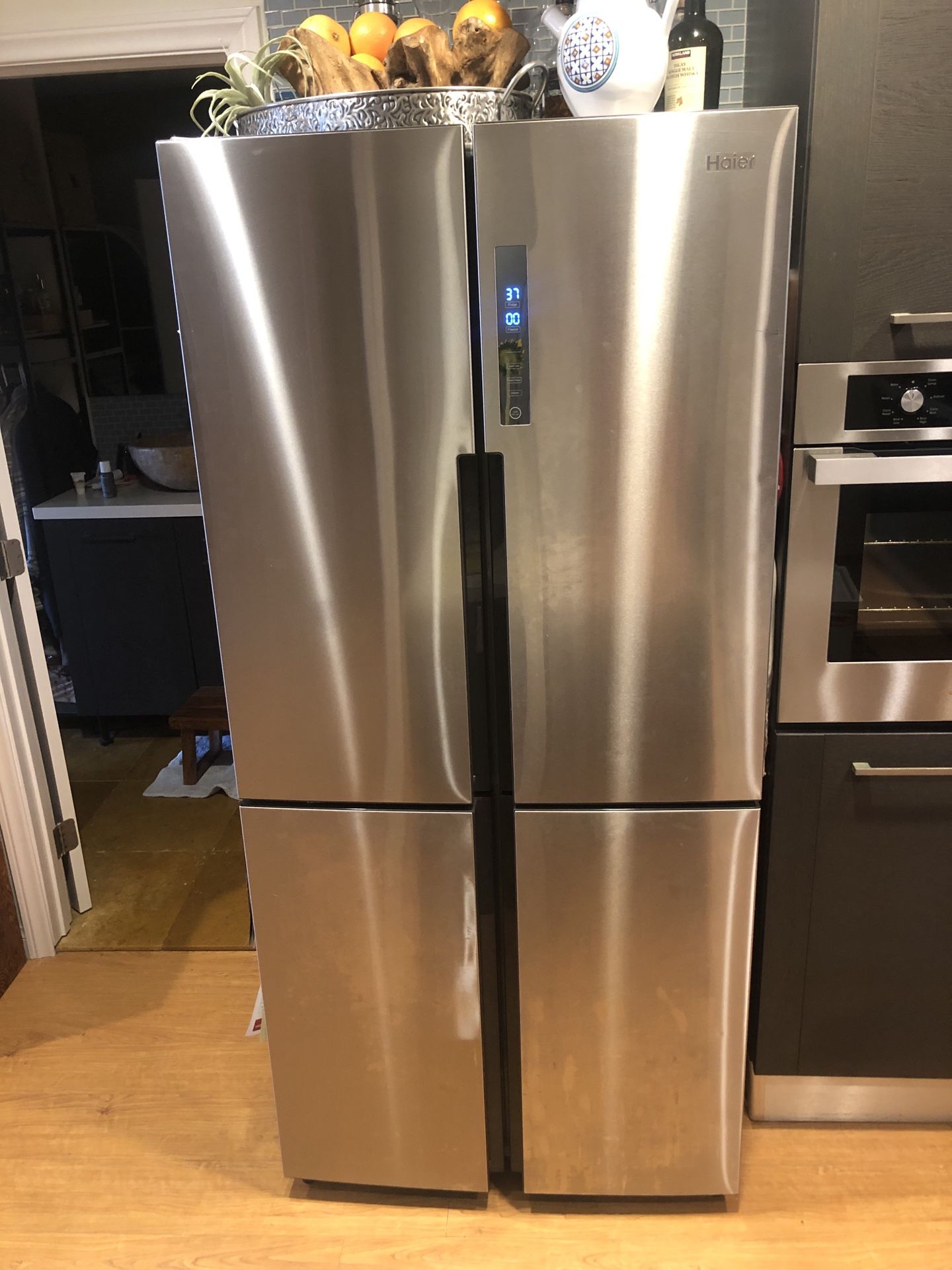 Haier hrq16n3bgs Counter Depth Freezer Fridge Combo Stainless