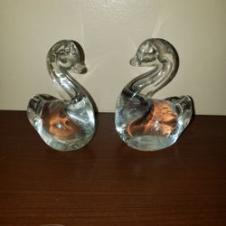 Spode Glass Swan