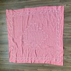 Vintage Table Cloth 33/33 Inch 