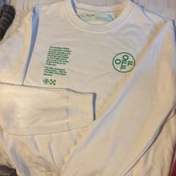 Off White Long Sleeve Sweatshirt 