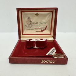 Vintage Zodiac Sea Wolf Datographic Watch Box