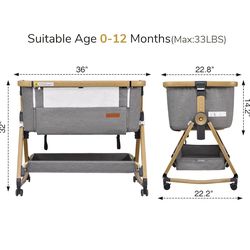 Maydolly rocking baby bassinet