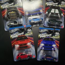 2026 Hot Wheels Fast & Furious Silver Series Dream Lineup Set 5