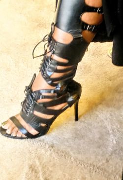 Nasty Gal Gladiator Heels Sz 8.5