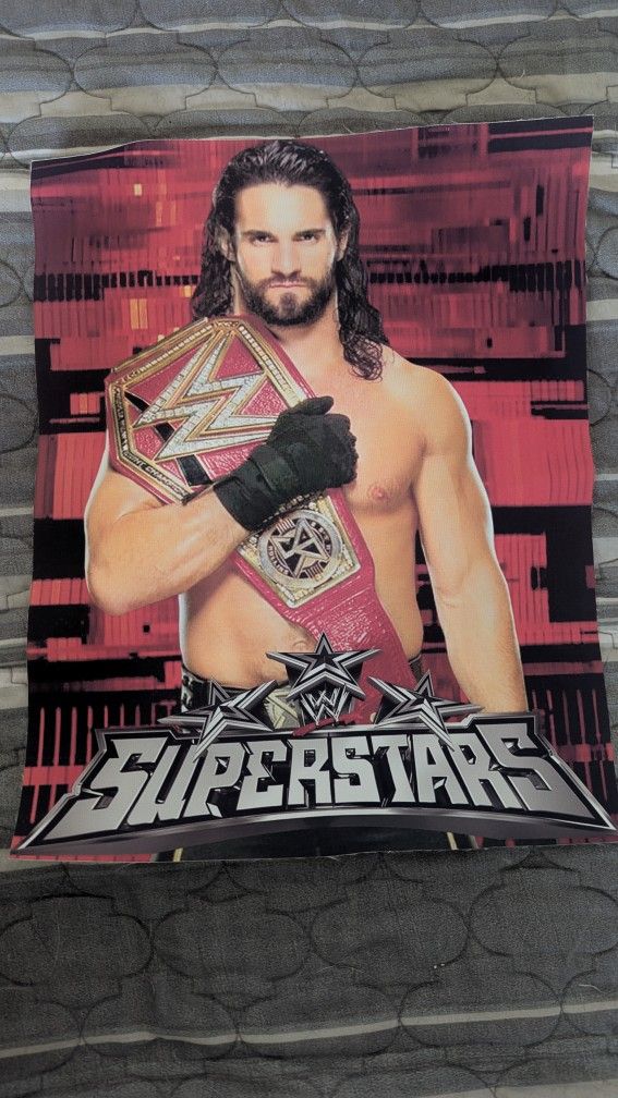 WWE Seth Rollins Printed Canvas