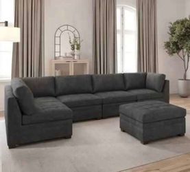 Thomasville Tisdale Modular Sectional with Ottoman