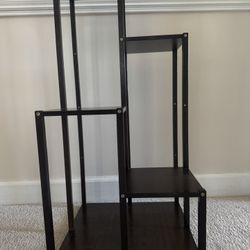 Espresso 4-Tier Wood Shelf