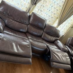 Recliner Sofa With Chair