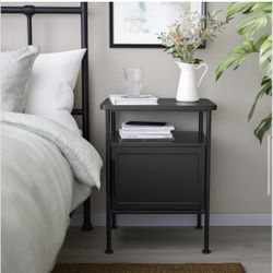 Ikea GRÅFJÄLLET Nightstand / Bedside Table Black