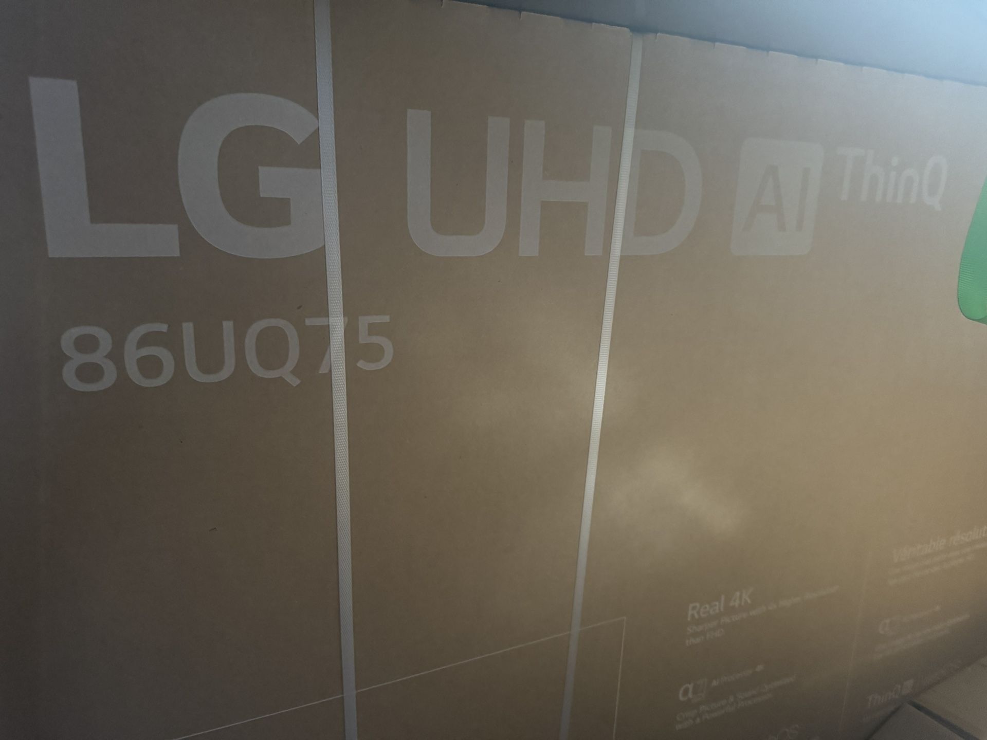 86 Inch LG TV Brand New Factory Sealed