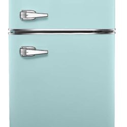 3.1 Cu. Ft. Retro Mini Fridge with Top Freezer