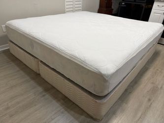King size bed.  Firm mattress & box spring . CAN DELIVER!