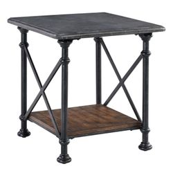 T744-3 Ashley Furniture Tallenfield - Gray/Brown Rectangular End Table