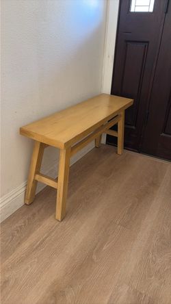 Wood bench