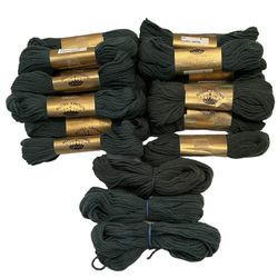 Vintage Royal Crown Tapestry 100% Wool Yarn, 18 skeins, Forest green, NEW