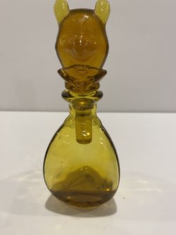 Vintage Disney Winnie the Pooh empty perfume bottle 6” high