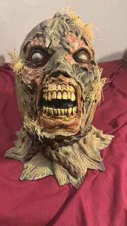 Ghoulish Productions ZOMBIE SCARECROW Adult Horror Halloween Latex Mask