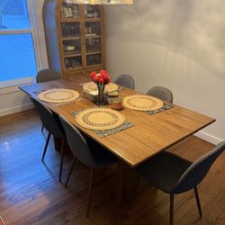 Modern wood dining table