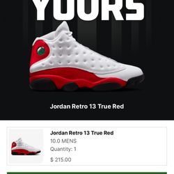 Jordan 13 Chicagos/Cherrys