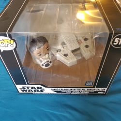 Funko Pop Lando Calrissian In Millennium Falcon *BIG*