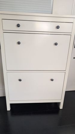 White Shoe Storage Cabinet