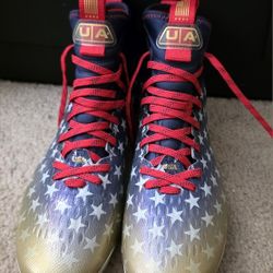 Under Armour USA Football Cleats Men Size 9