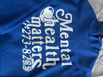 blue mental health matters hoodie