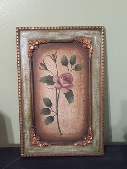 One Entire Piece Original Roses Painting